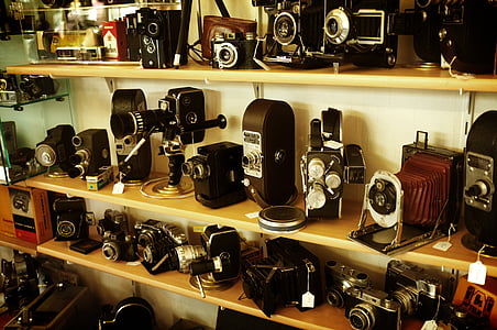 assorted-color vintage camera collection thumbnail