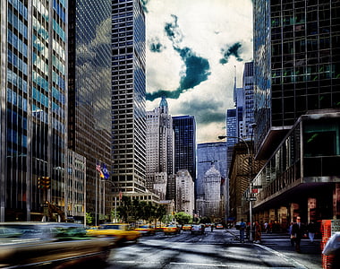 timelapse photography of city thumbnail