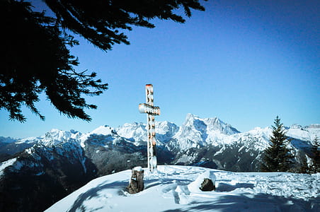cross pole on cliff thumbnail