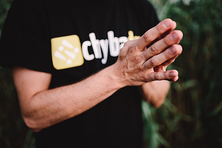 Male hands in prayer position thumbnail
