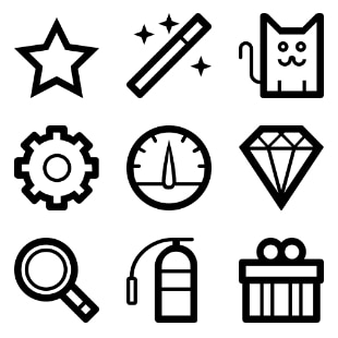 Miscellaneous svg vector icon sets