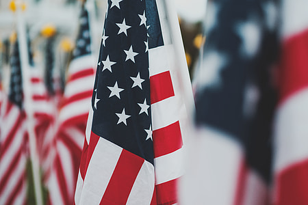 American Flags during daytime thumbnail