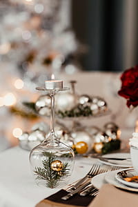 Silver Christmas decorations thumbnail