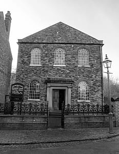 Grayscale Photography of 2-storey House thumbnail