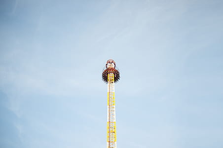 amusement park ride under clear sky thumbnail
