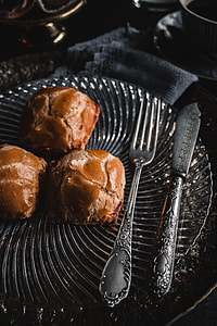 Sweet buns with cream cheese inside thumbnail