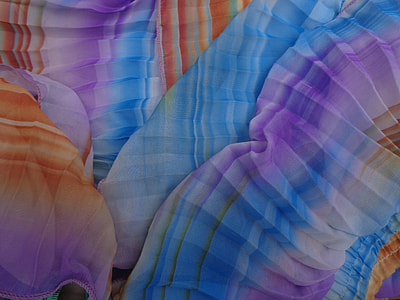blue, orangen, and purple textile thumbnail