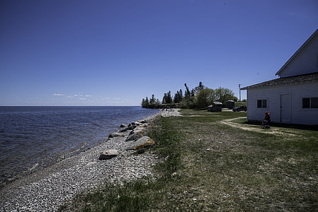 Shoreline by Hecla Provincial Park of Lake Winnipeg landscape thumbnail