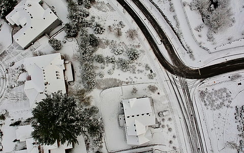 aerial photo of houses near road thumbnail