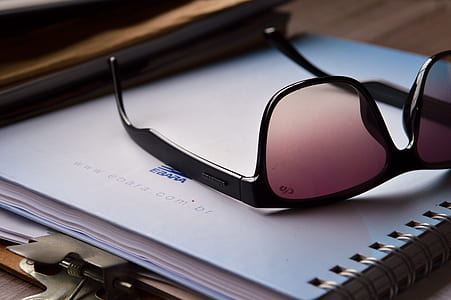 sunglasses, notebook, table, eyewear thumbnail