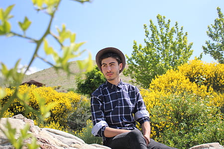 Man Sitting On Rock thumbnail