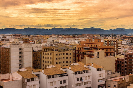 buildings and mountain view thumbnail