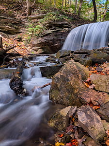 River Waterfalls Long Exposure Photograph thumbnail