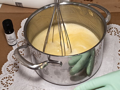 stainless steel stock pot with wire whisk thumbnail
