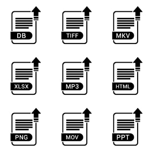 File Names Vol 3 svg vector icon sets