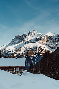 snow mountains during daytime thumbnail