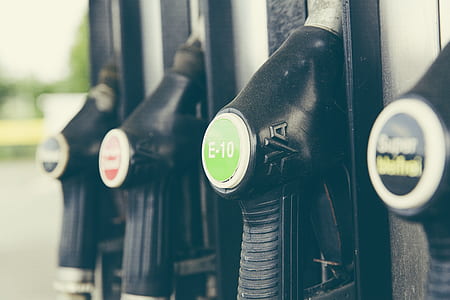 closeup photo of four black fuel pumps thumbnail