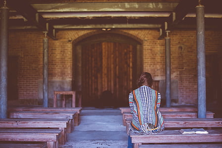 woman sitting on bench thumbnail