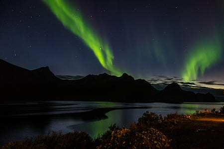 aurora light over mountain thumbnail