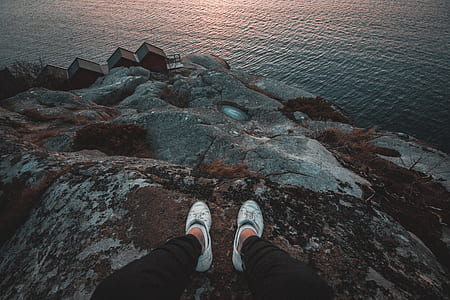 person wearing white shoes thumbnail
