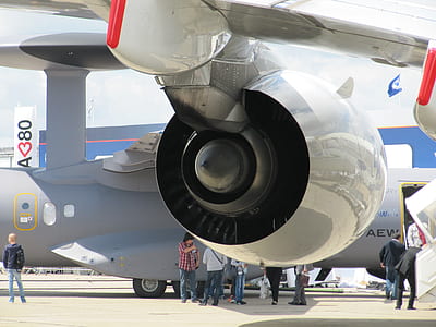 group of people near white airplane at daytime thumbnail