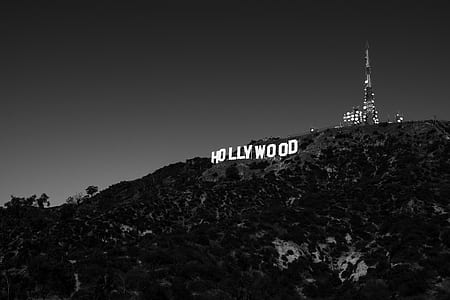 grey scale photography of Hollywood thumbnail
