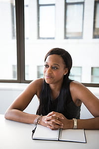 Black Haired Woman in Black Sleeveless Top thumbnail