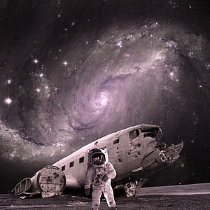grayscale photo of astronaut thumbnail