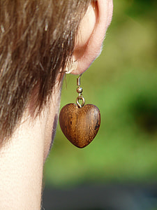 women's heart hook earrings thumbnail