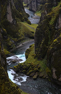water flowing on mountain river thumbnail