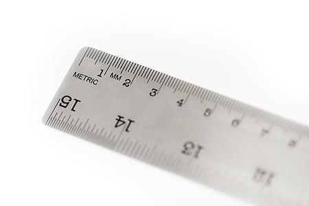 close-up photo of grey ruler thumbnail