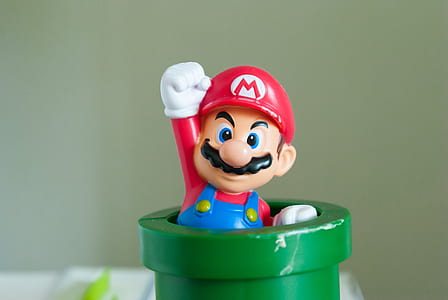 Mario Bros plastic toy thumbnail