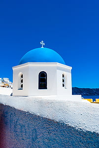 white and blue concrete church thumbnail