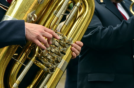 person holding French horn thumbnail