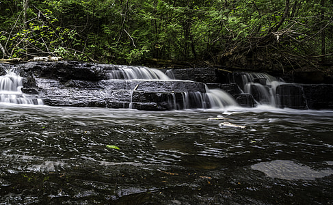 Rapids and Waterfalls along Joeboy Creek at Sleeping Giant Provincial Park, Ontario thumbnail