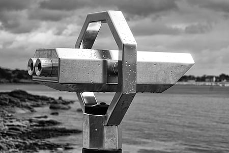 grayscale photography of tower telescope thumbnail