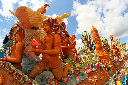 sky, landmark, clouds, sculpture thumbnail