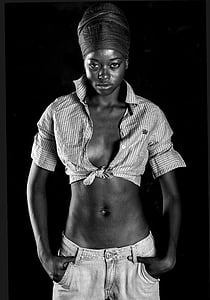 grayscale photography of women's top thumbnail