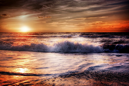 photo of seashore during golden hour thumbnail