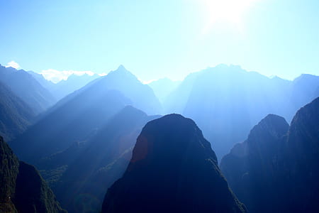 silhouette of mountains during daytime thumbnail