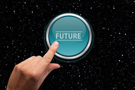 person pointing Future button thumbnail