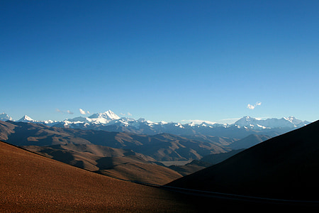 aerial photography of snow capped mountain thumbnail