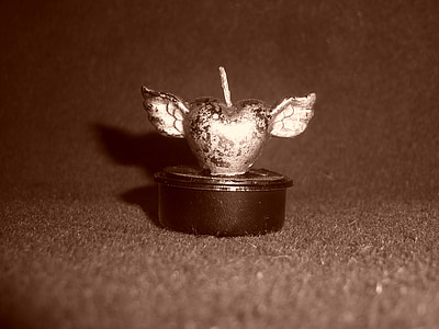 grayscale photography of heart figurine thumbnail