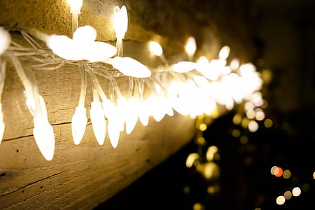 bokeh photography of white string lights thumbnail
