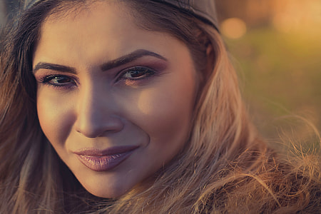 Closeup portrait of a girl’s face with smile thumbnail