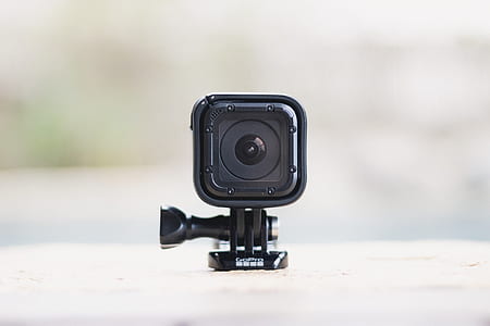 GoPro camera on white surface thumbnail