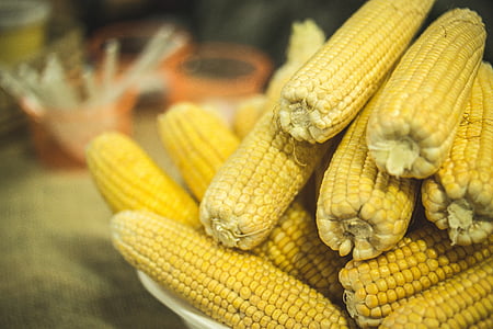 selective focus photo of pile of yellow corns thumbnail