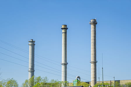 blue, metal, plant, factory thumbnail
