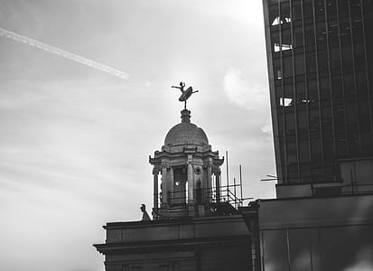 Grayscale Photography of Building thumbnail