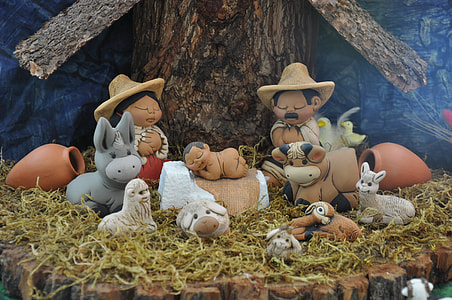 cowboy Nativity scene set thumbnail